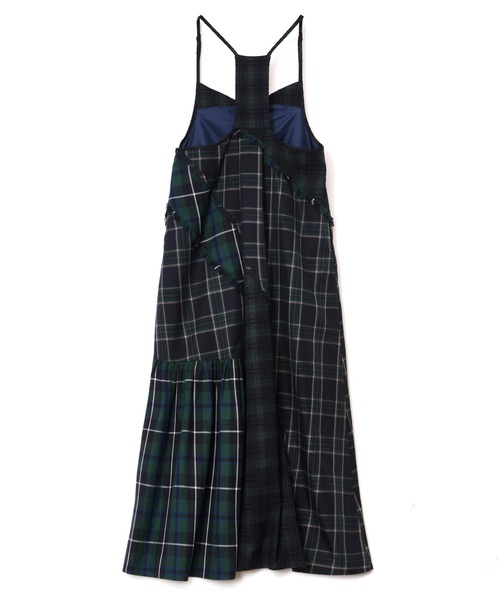 AULA AILA（アウラアイラ）の「チェッカードジャンパースカート（ワンピース・レディース・イエロー×グリーン/ブラック/グリーン・0）」の8枚目の写真