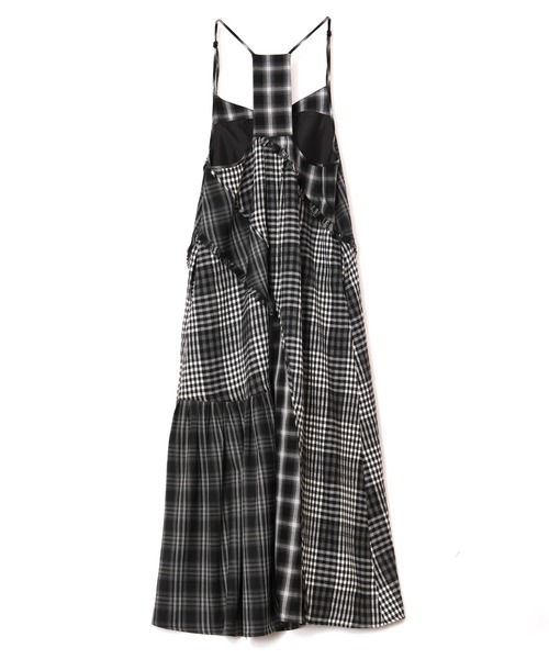 AULA AILA（アウラアイラ）の「チェッカードジャンパースカート（ワンピース・レディース・イエロー×グリーン/ブラック/グリーン・0）」の6枚目の写真