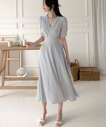 ラップワンピース カシュクール」に該当するワンピースファッション