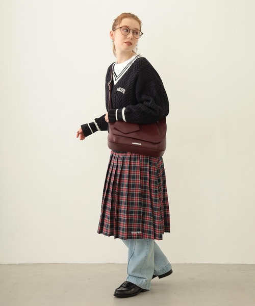 MILKFED. PATCH V-NECK KNIT（ニット/セーター）｜MILKFED