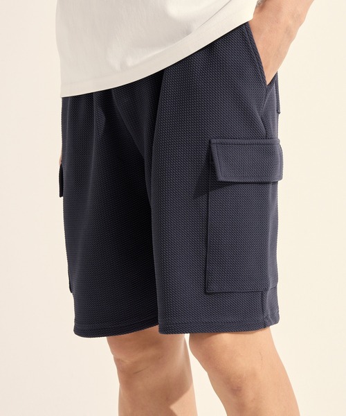 coca(coca)(コカ)の「\26ss 新色追加・ユニセックス/ エンボスカーゴハーフショーツ(その他パンツ・メンズ・ネイビー/ブラック/ライトグレー/ダークブラウン/カーキ/チャコール・M/L/XL)」の6枚目の写真