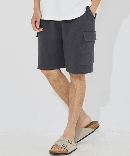 coca(coca)(コカ)の「\26ss 新色追加・ユニセックス/ エンボスカーゴハーフショーツ(その他パンツ・メンズ・ネイビー/ブラック/ライトグレー/ダークブラウン/カーキ/チャコール・M/L/XL)」の3枚目の写真