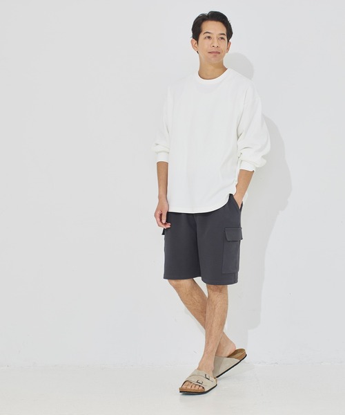 coca(coca)(コカ)の「\26ss 新色追加・ユニセックス/ エンボスカーゴハーフショーツ(その他パンツ・メンズ・ネイビー/ブラック/ライトグレー/ダークブラウン/カーキ/チャコール・M/L/XL)」の16枚目の写真