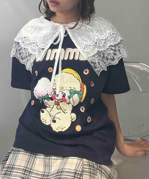 AS KNOW AS plus(アズノゥアズプラス)の「●アクリルキーホルダー付き SWIMMER 半袖Tシャツ【SWIMMER/スイマー】(Tシャツ/カットソー・レディース・オフホワイト/オートミール/スミクロ/サックスブルー/ホワイト系/グレー系/アイボリー系/ネイビー系/ホワイト系その他/サックスブルー系・FREE)」の1枚目の写真