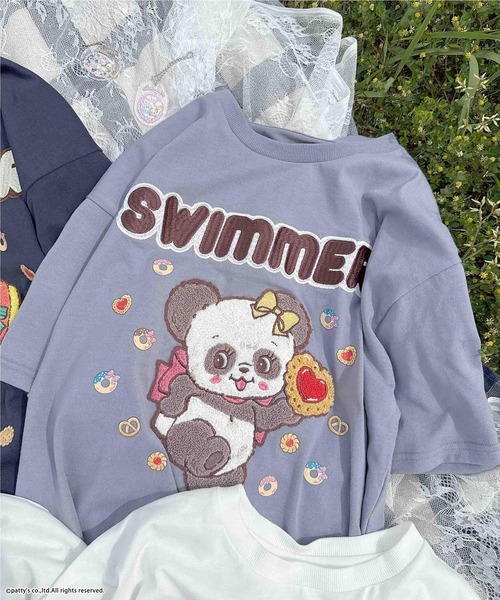 AS KNOW AS plus(アズノゥアズプラス)の「●アクリルキーホルダー付き SWIMMER 半袖Tシャツ【SWIMMER/スイマー】(Tシャツ/カットソー・レディース・オフホワイト/オートミール/スミクロ/サックスブルー/ホワイト系/グレー系/アイボリー系/ネイビー系/ホワイト系その他/サックスブルー系・FREE)」の10枚目の写真
