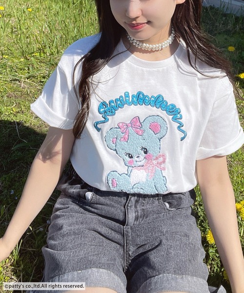 AS KNOW AS plus（アズノゥアズプラス）の「●アクリルキーホルダー付き SWIMMER 半袖Ｔシャツ【SWIMMER/スイマー】（Tシャツ/カットソー・レディース・オフホワイト/オートミール/スミクロ/サックスブルー・FREE）」の2枚目の写真