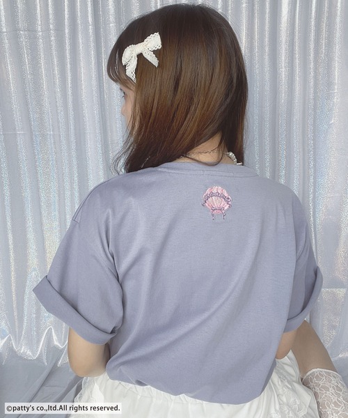 AS KNOW AS plus（アズノゥアズプラス）の「●アクリルキーホルダー付き SWIMMER 半袖Ｔシャツ【SWIMMER/スイマー】（Tシャツ/カットソー・レディース・オフホワイト/オートミール/スミクロ/サックスブルー・FREE）」の8枚目の写真