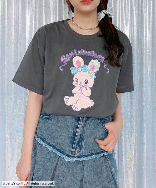 AS KNOW AS plus（アズノゥアズプラス）の「●アクリルキーホルダー付き SWIMMER 半袖Ｔシャツ【SWIMMER/スイマー】（Tシャツ/カットソー・レディース・オフホワイト/オートミール/スミクロ/サックスブルー・FREE）」の7枚目の写真