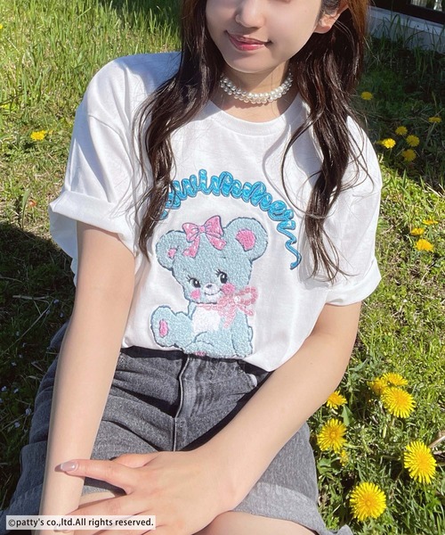 AS KNOW AS plus（アズノゥアズプラス）の「●アクリルキーホルダー付き SWIMMER 半袖Ｔシャツ【SWIMMER/スイマー】（Tシャツ/カットソー・レディース・オフホワイト/オートミール/スミクロ/サックスブルー・FREE）」の22枚目の写真