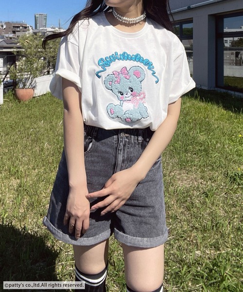 AS KNOW AS plus（アズノゥアズプラス）の「●アクリルキーホルダー付き SWIMMER 半袖Ｔシャツ【SWIMMER/スイマー】（Tシャツ/カットソー・レディース・オフホワイト/オートミール/スミクロ/サックスブルー・FREE）」の21枚目の写真
