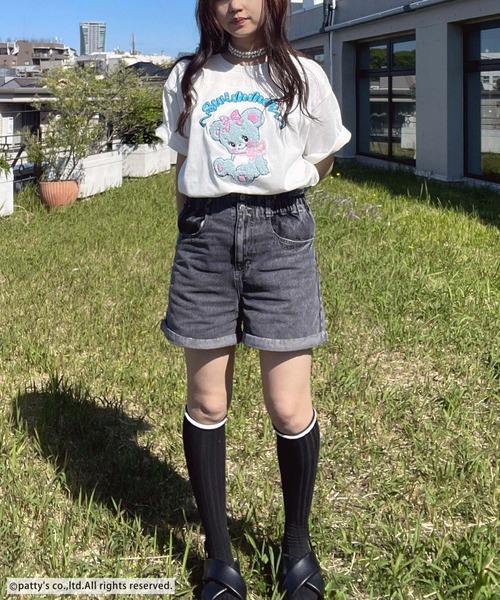 AS KNOW AS plus（アズノゥアズプラス）の「●アクリルキーホルダー付き SWIMMER 半袖Ｔシャツ【SWIMMER/スイマー】（Tシャツ/カットソー・レディース・オフホワイト/オートミール/スミクロ/サックスブルー・FREE）」の20枚目の写真