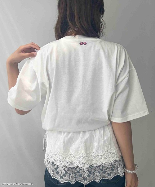 AS KNOW AS plus(アズノゥアズプラス)の「●アクリルキーホルダー付き SWIMMER 半袖Tシャツ【SWIMMER/スイマー】(Tシャツ/カットソー・レディース・オフホワイト/オートミール/スミクロ/サックスブルー/ホワイト系/グレー系/アイボリー系/ネイビー系/ホワイト系その他/サックスブルー系・FREE)」の16枚目の写真