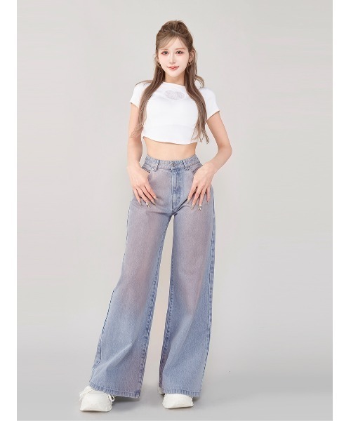 darich ダーリッチ ミッドライズデニムパンツ　S ダーリッチ Darich ミッドライズデニムパンツ （アイスブルー