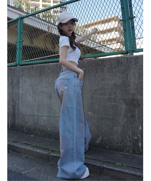 Darich（ダーリッチ）の「ミッドライズデニムパンツ（デニム