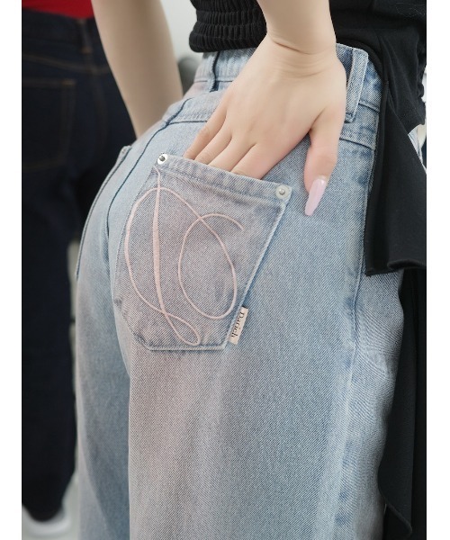 darich ダーリッチ ミッドライズデニムパンツ　S ダーリッチ Darich ミッドライズデニムパンツ （アイスブルー