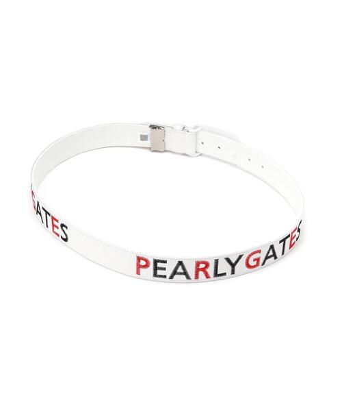 PEARLY GATES（パーリーゲイツ）の「【PEARLY GATES】ステッチワークロゴレザーベルト (MENS)（ベルト・メンズ・ホワイト/レッド/ベージュ/ネイビー・L）」の6枚目の写真