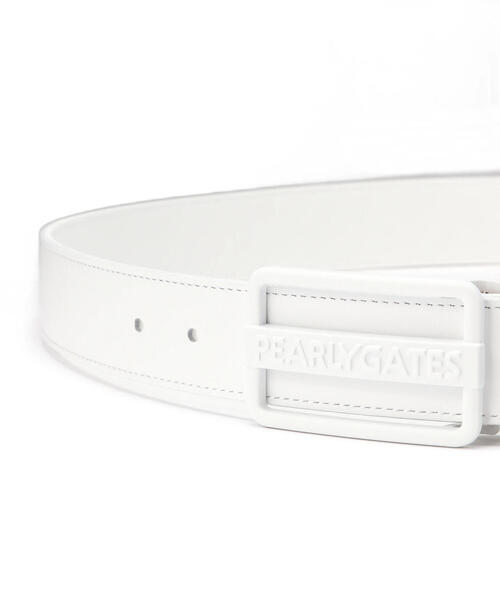 PEARLY GATES（パーリーゲイツ）の「【PEARLY GATES】ステッチワークロゴレザーベルト (MENS)（ベルト・メンズ・ホワイト/レッド/ベージュ/ネイビー・L）」の7枚目の写真