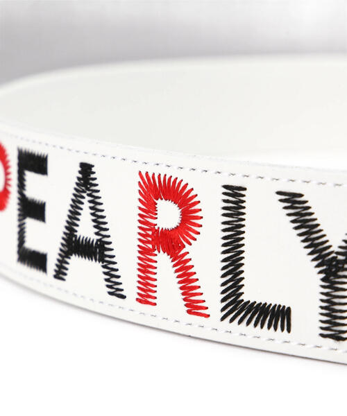 PEARLY GATES（パーリーゲイツ）の「【PEARLY GATES】ステッチワークロゴレザーベルト (MENS)（ベルト・メンズ・ホワイト/レッド/ベージュ/ネイビー・L）」の8枚目の写真