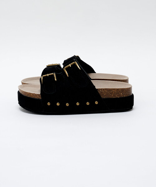 CIAOPANIC（チャオパニック）の「スタッズ厚底ベルトサンダル（サンダル・レディース・ピンク/ベージュ/ブラック/ブラウン・39/38/37/36）」の14枚目の写真