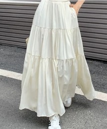 シンプルティアードスカート