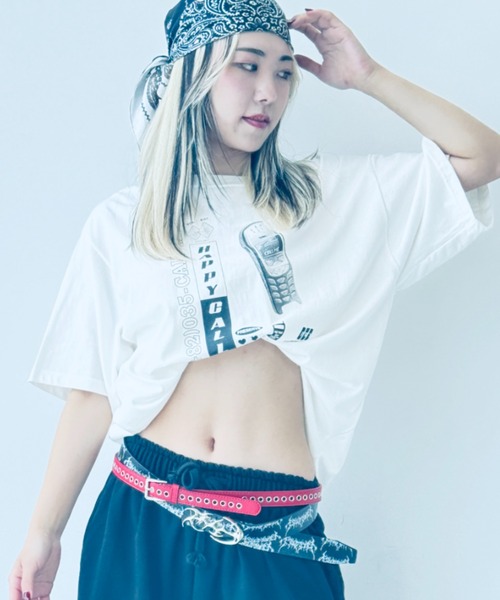 ココナッツプリントTシャツ CB442352 Jr.プリントTシャツ - ホワイト［1100］ │ CONVERSE