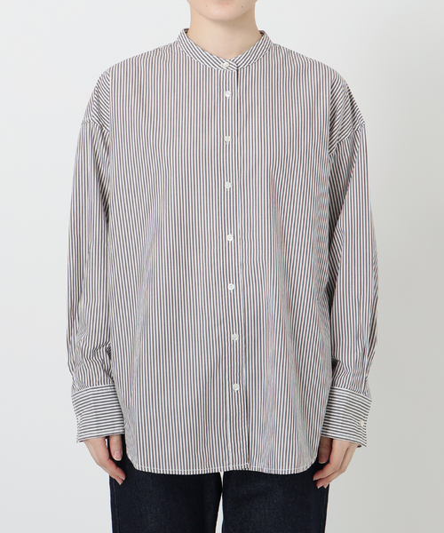 ROYAL NAVY(ロイヤルネイビー)の「《追加》ROYAL NAVY/ロイヤルネイビー SLOBE別注 バンドカラーシャツ(シャツ/ブラウス・レディース・スカイブルー/ブラウン/ピンク・FREE)」の19枚目の写真