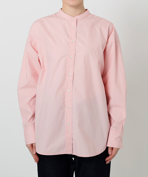 追加》ROYAL NAVY/ロイヤルネイビー SLOBE別注 バンドカラーシャツ