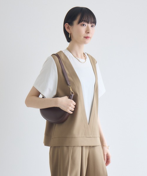 Paradise Picnic(パラダイスピクニック)の「CYAN ベストレイヤー風Tシャツ(Tシャツ/カットソー・レディース・グレー/カーキ/モカ・FREE)」の18枚目の写真
