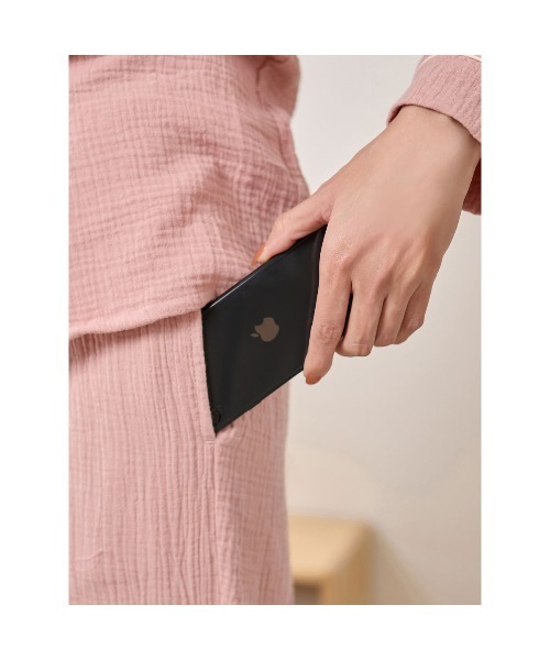 tutuanna（チュチュアンナ）の「綿100％ ふんわりやさしいダブルガーゼパジャマ（ルームウェア/パジャマ・レディース・ラベンダー/ピンク系その他/ブルー/チャコール/ネイビー/ベージュ系7/サックスブルー/ライトグレー・LL/L/M/S/XS(XS)/XXL/LL/LL/2XL/XS）」の16枚目の写真