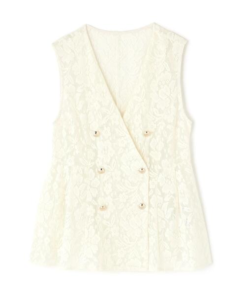 NATURAL BEAUTY BASIC(ナチュラルビューティーベーシック)の「◇メッシュレース SETUP ジレ(その他アウター・レディース・ダークブラウン/オフホワイト/ブラック・FREE)」の14枚目の写真