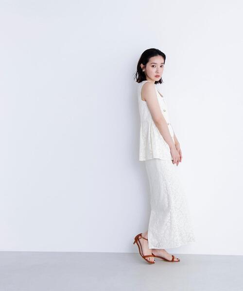 NATURAL BEAUTY BASIC(ナチュラルビューティーベーシック)の「◇メッシュレース SETUP ジレ(その他アウター・レディース・ダークブラウン/オフホワイト/ブラック・FREE)」の19枚目の写真