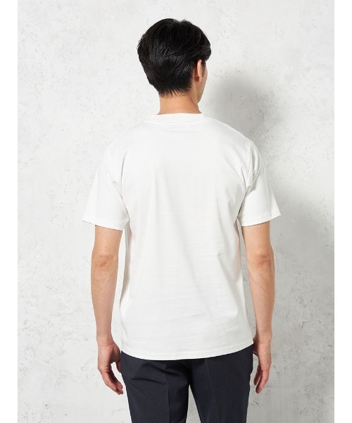 HARUYAMA(ハルヤマ)の「【WEB限定】半袖スロープネック Tシャツ 綿100% 接触冷感 TOKYO RUN(Tシャツ/カットソー・メンズ・ホワイト/チャコールグレー/ブルー/ネイビー/ベージュ・S/LL/L/M)」の13枚目の写真