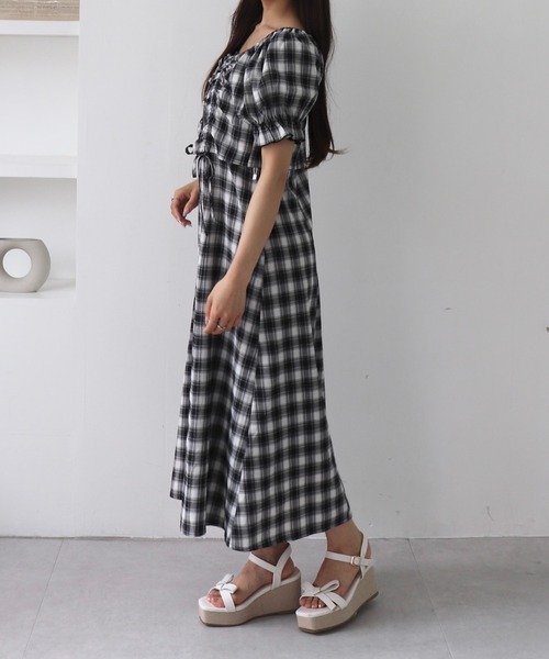 INGNI(イング)の「【WEB限定】ドロストブラウス+キャミワンピース/セットアップ(ワンピース・レディース・ホワイト系その他2/ホワイト系3/アイボリー/ブラック/イエロー・M)」の17枚目の写真