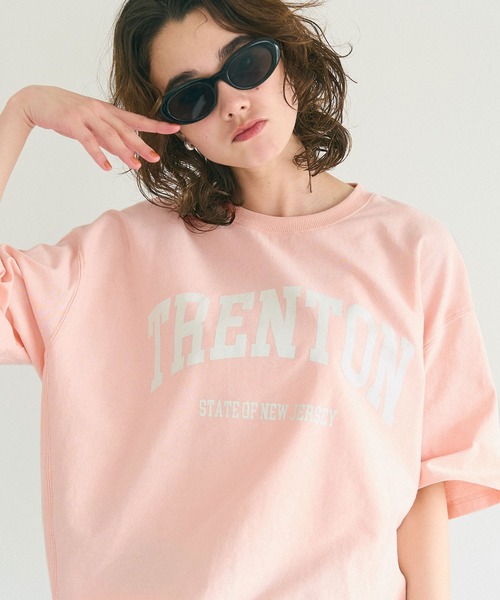 coca(coca)(コカ)の「スウェットライク半袖Tシャツ(Tシャツ/カットソー・レディース・ホワイト/ライトグレー/ピンク/ネイビー・M/L/S)」の14枚目の写真