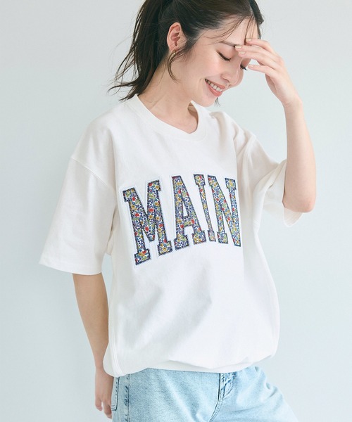 coca(coca)(コカ)の「スウェットライク半袖Tシャツ(Tシャツ/カットソー・レディース・ホワイト/ライトグレー/ピンク/ネイビー・M/L/S)」の16枚目の写真