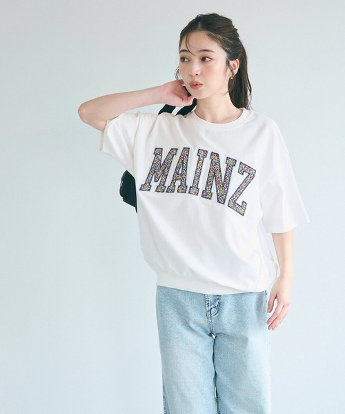 coca(coca)(コカ)の「スウェットライク半袖Tシャツ(Tシャツ/カットソー・レディース・ホワイト/ライトグレー/ピンク/ネイビー・M/L/S)」の17枚目の写真