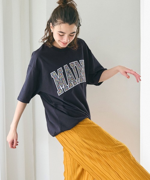 coca(coca)(コカ)の「スウェットライク半袖Tシャツ(Tシャツ/カットソー・レディース・ホワイト/ライトグレー/ピンク/ネイビー・M/L/S)」の21枚目の写真