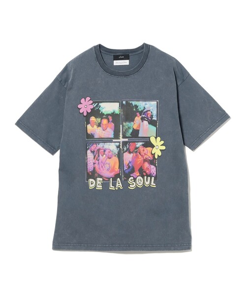 International Gallery BEAMS（インターナショナルギャラリービームス）の「【別注】U/MUSIC × IG / UNDERSONG De La Soul グラフィック Tシャツ ③（Tシャツ/カットソー・メンズ・ライトグレー/ネイビー・S/M/L）」の7枚目の写真