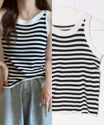 L LABEL（エルラベル）の「アメスリニットタンクトップ（タンクトップ）」