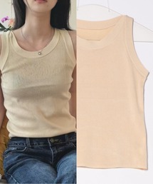 L LABEL（エルラベル）の「アメスリニットタンクトップ（タンクトップ）」