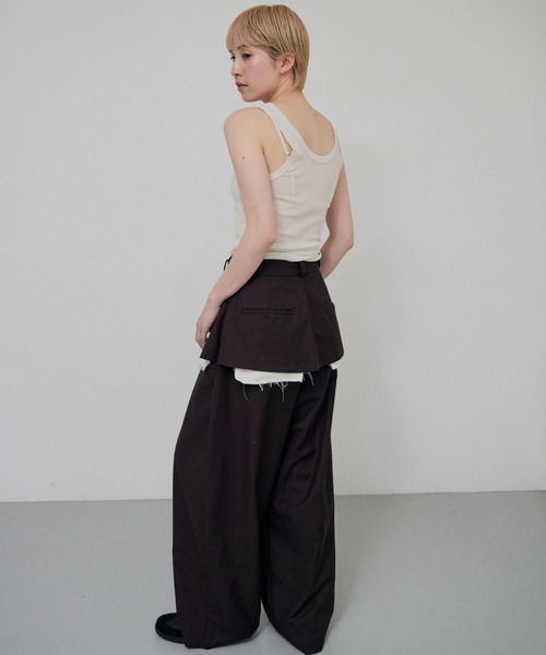 lit（リット）の「Layered Like Slacks（スラックス・レディース・ダークブラウン/グレイッシュベージュ/ダークグレー・36/38）」の8枚目の写真