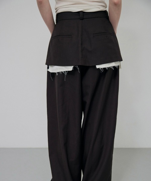 lit（リット）の「Layered Like Slacks（スラックス・レディース・ダークブラウン/グレイッシュベージュ/ダークグレー・36/38）」の9枚目の写真