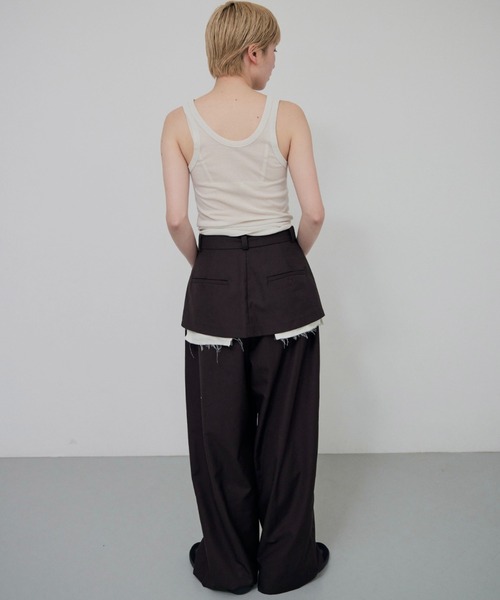 lit（リット）の「Layered Like Slacks（スラックス・レディース・ダークブラウン/グレイッシュベージュ/ダークグレー・36/38）」の5枚目の写真