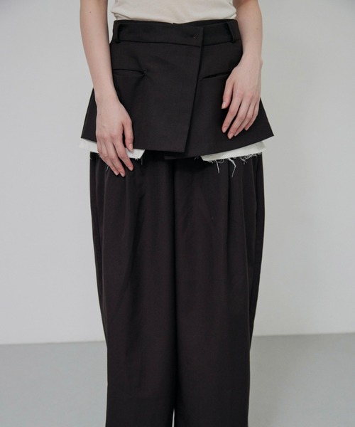 lit（リット）の「Layered Like Slacks（スラックス・レディース・ダークブラウン/グレイッシュベージュ/ダークグレー・36/38）」の10枚目の写真