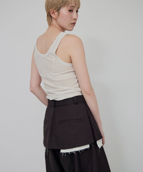 lit（リット）の「Layered Like Slacks（スラックス・レディース・ダークブラウン/グレイッシュベージュ/ダークグレー・36/38）」の14枚目の写真