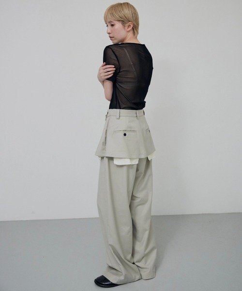 lit（リット）の「Layered Like Slacks（スラックス・レディース・ダークブラウン/グレイッシュベージュ/ダークグレー・36/38）」の11枚目の写真