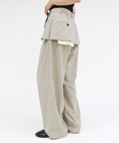 lit（リット）の「Layered Like Slacks（スラックス・レディース・ダークブラウン/グレイッシュベージュ/ダークグレー・36/38）」の21枚目の写真