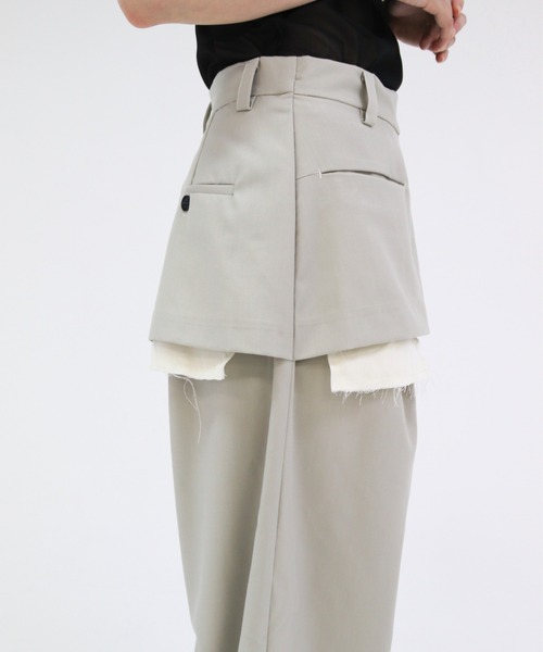 lit（リット）の「Layered Like Slacks（スラックス・レディース・ダークブラウン/グレイッシュベージュ/ダークグレー・36/38）」の20枚目の写真