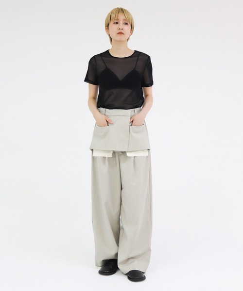 lit（リット）の「Layered Like Slacks（スラックス・レディース・ダークブラウン/グレイッシュベージュ/ダークグレー・36/38）」の15枚目の写真