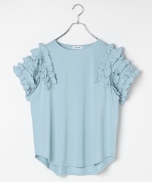 LEPSIM | 袖フリルデザインプルオーバーSS　574394(Tシャツ/カットソー)